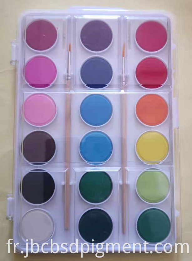 18 Color Solid Watercolor Pigment